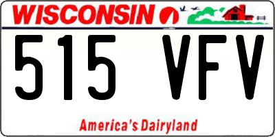 WI license plate 515VFV
