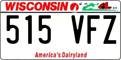 WI license plate 515VFZ