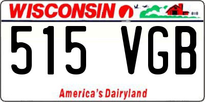 WI license plate 515VGB
