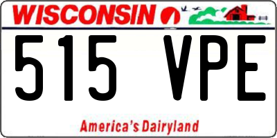 WI license plate 515VPE
