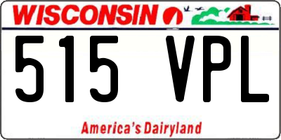 WI license plate 515VPL