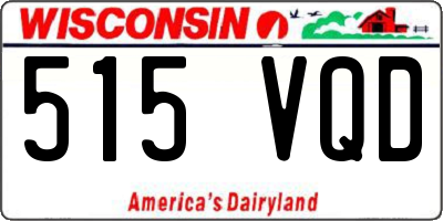 WI license plate 515VQD