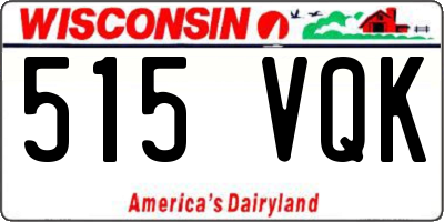 WI license plate 515VQK