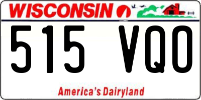 WI license plate 515VQO