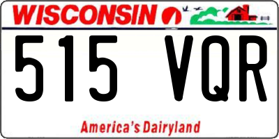 WI license plate 515VQR