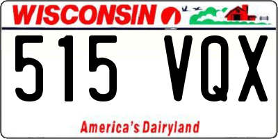 WI license plate 515VQX