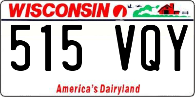 WI license plate 515VQY