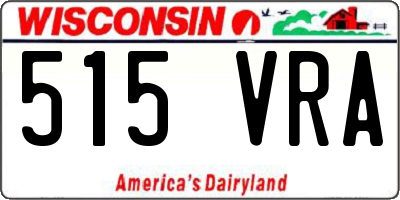 WI license plate 515VRA