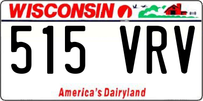 WI license plate 515VRV