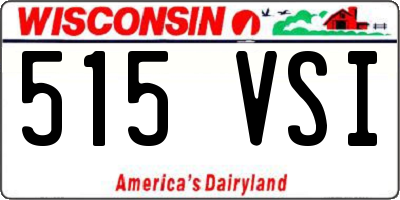 WI license plate 515VSI