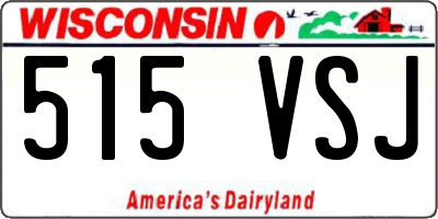 WI license plate 515VSJ