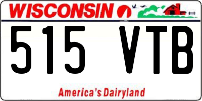 WI license plate 515VTB