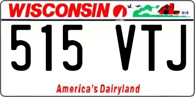 WI license plate 515VTJ