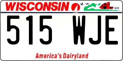 WI license plate 515WJE