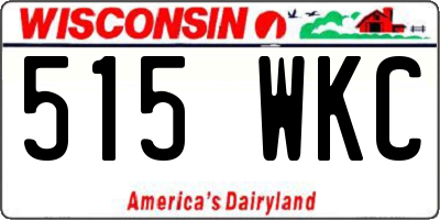 WI license plate 515WKC