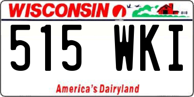 WI license plate 515WKI