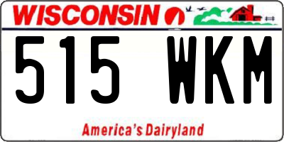 WI license plate 515WKM