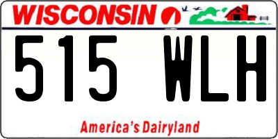 WI license plate 515WLH