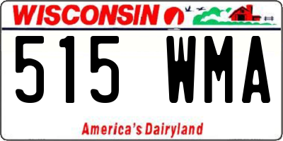 WI license plate 515WMA