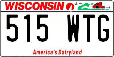 WI license plate 515WTG