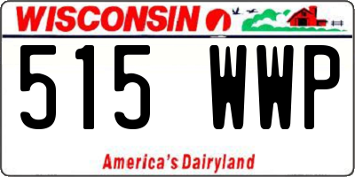 WI license plate 515WWP