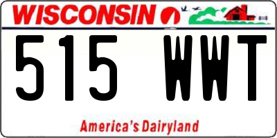 WI license plate 515WWT