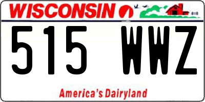 WI license plate 515WWZ