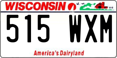 WI license plate 515WXM