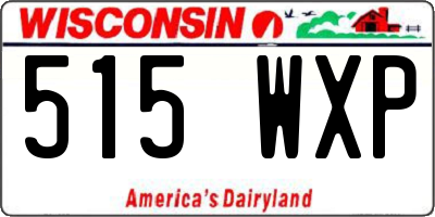 WI license plate 515WXP