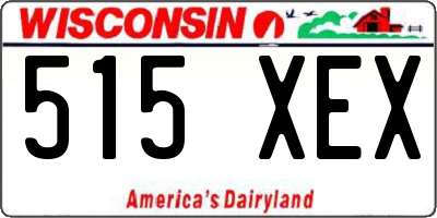 WI license plate 515XEX