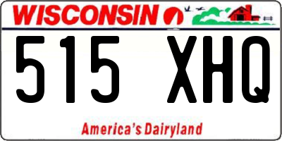 WI license plate 515XHQ