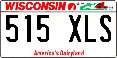 WI license plate 515XLS
