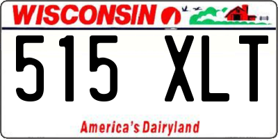 WI license plate 515XLT