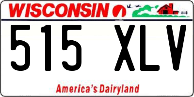 WI license plate 515XLV