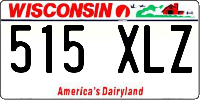 WI license plate 515XLZ
