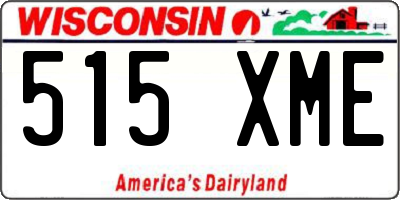 WI license plate 515XME