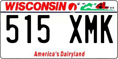 WI license plate 515XMK