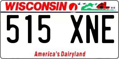 WI license plate 515XNE