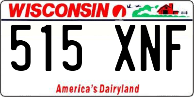 WI license plate 515XNF