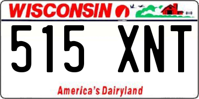 WI license plate 515XNT