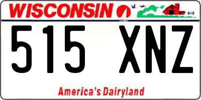 WI license plate 515XNZ