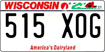 WI license plate 515XOG