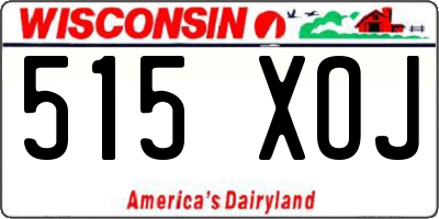 WI license plate 515XOJ