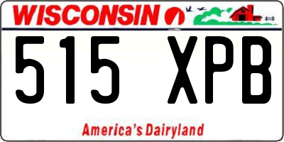 WI license plate 515XPB