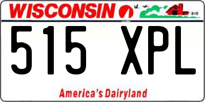 WI license plate 515XPL