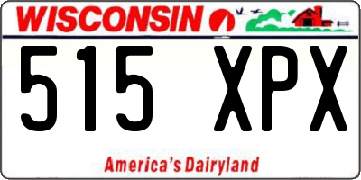 WI license plate 515XPX