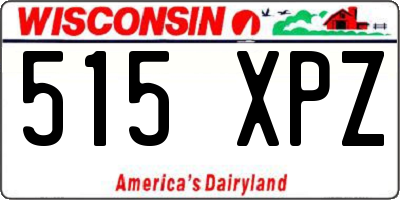 WI license plate 515XPZ