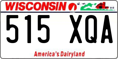 WI license plate 515XQA