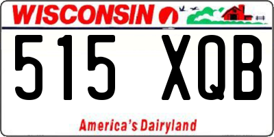 WI license plate 515XQB