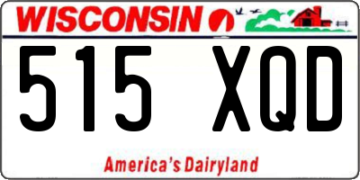 WI license plate 515XQD